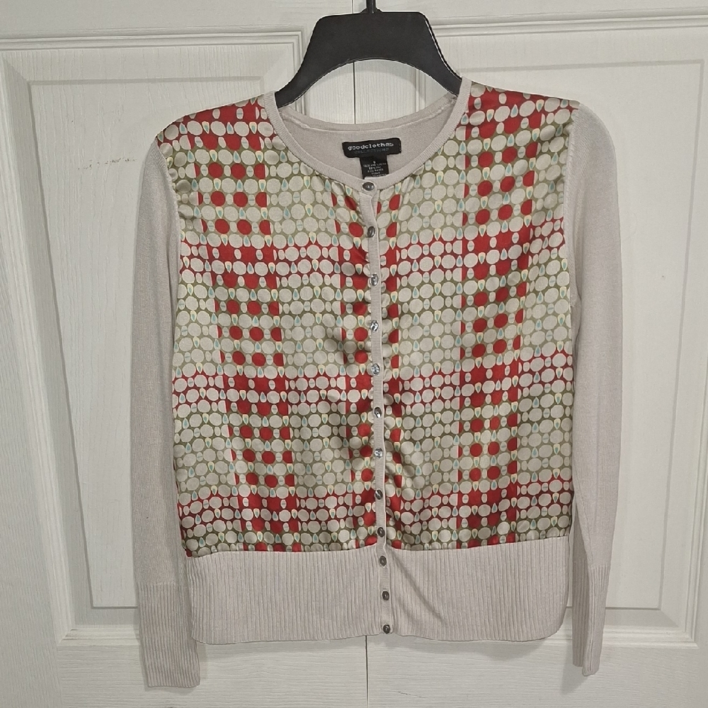 Vintage Goodclothes Collection Silk Blend Cardigan Sweater-S-Tan